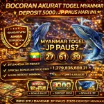 Pusat Angka - Grafik prediksi bocoran akurat togel Myanmar hari ini dengan latar belakang bendera Myanmar dan tabel angka paito warna.